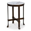 Holli Side Table White Marble, Side & End Table by Moe's Home, 16" width x 23" height x 16" depth thumbnail 2