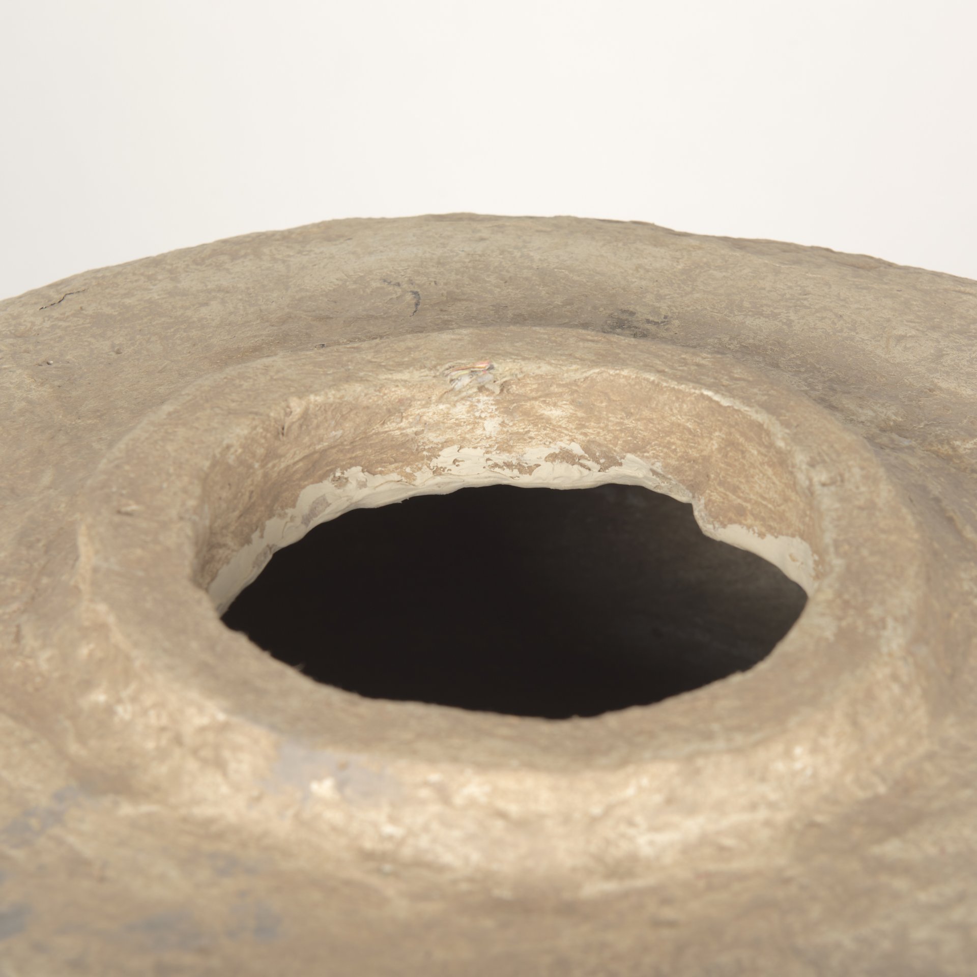 Rama Large Beige Paper Mache Floor Vase, by Mercana, 19" length x 19" width x 33" height View 6