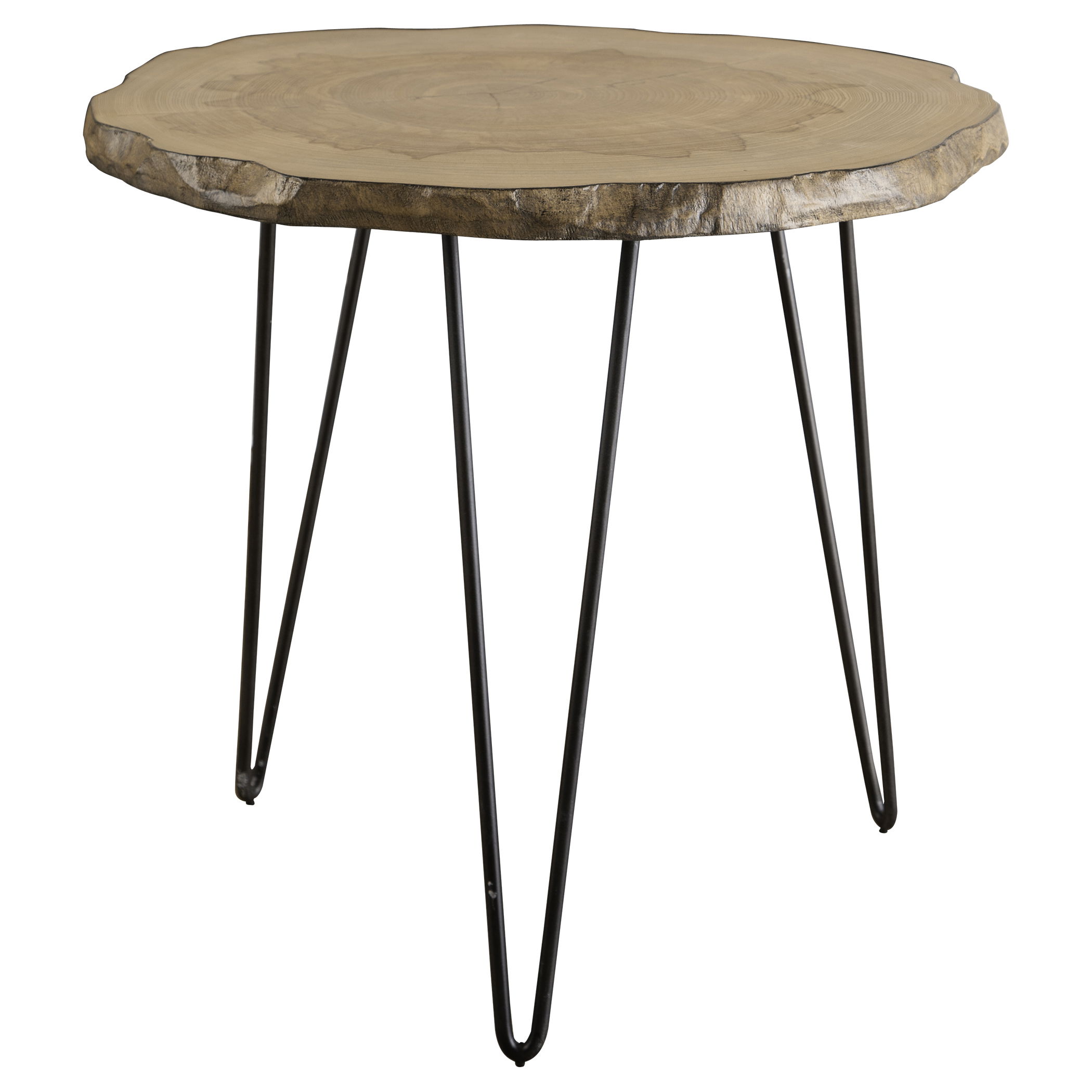 Runay Wood Slab Side Table large image 