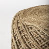 Allium Brown Handwoven Wool Cylindrical Pouf, Ottoman by Mercana, 15.75" length x 15.75" width x 17.75" height thumbnail 8