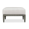 Borneo White Cushion Outdoor Ottoman, by Uttermost, 2'1.95" width x 1'4.5" height x 1'10" depth thumbnail 1