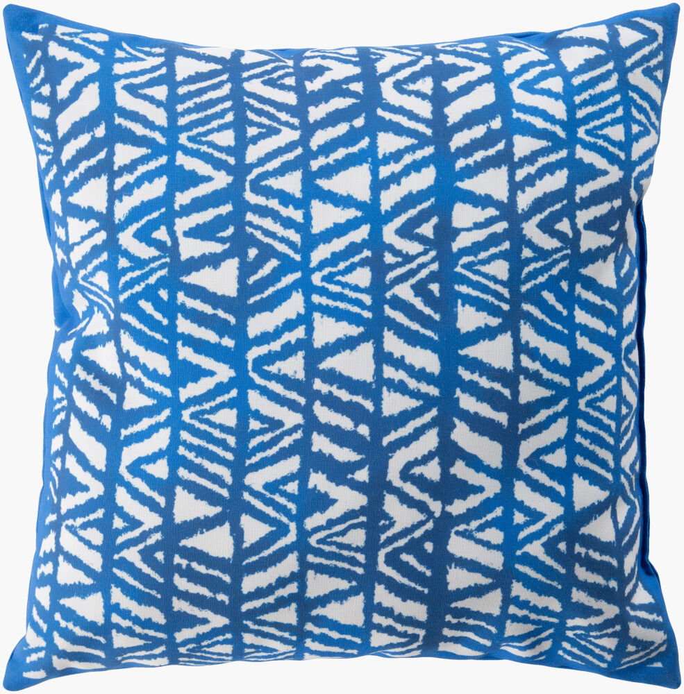Indigo Blues Accent Pillow, Decorative Pillow by Surya, 18" length x 18" width