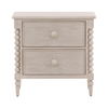 Marcellina Nightstand Whitewash, by Dovetail, 28" width x 27" height x 17.75" depth thumbnail 2