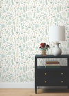 Menagerie Garden Blush Multicolor Peel & Stick Wallpaper thumbnail 1