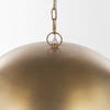 Sanne Antiqued Gold Metal with Silver Foil Large Pendant Light, by Mercana, 23.5" length x 23.5" width x 25.5" height thumbnail 6