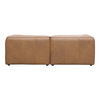 Form Nook Modular Sectional Sonoran Tan Leather, Sectional Sofa by Moe's Home, 81" width x 26" height x 71.5" depth thumbnail 3