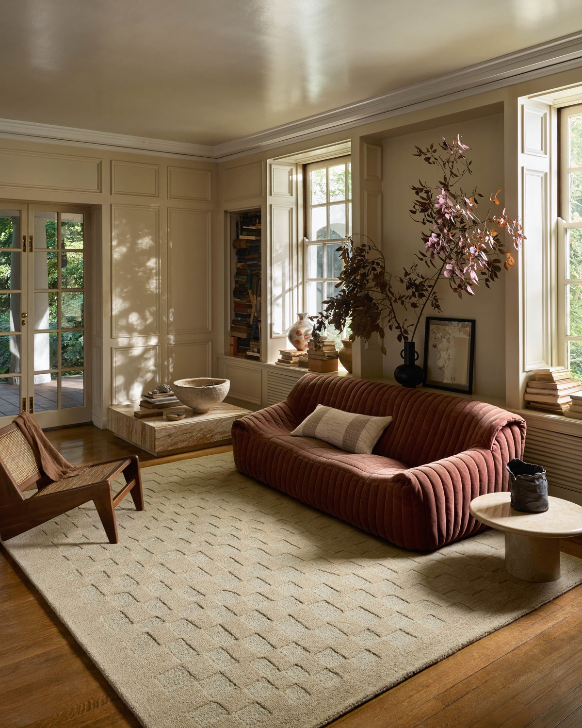 Leanne Ford x Loloi Craven Rug, 1'6" length x 1'6" width View 3