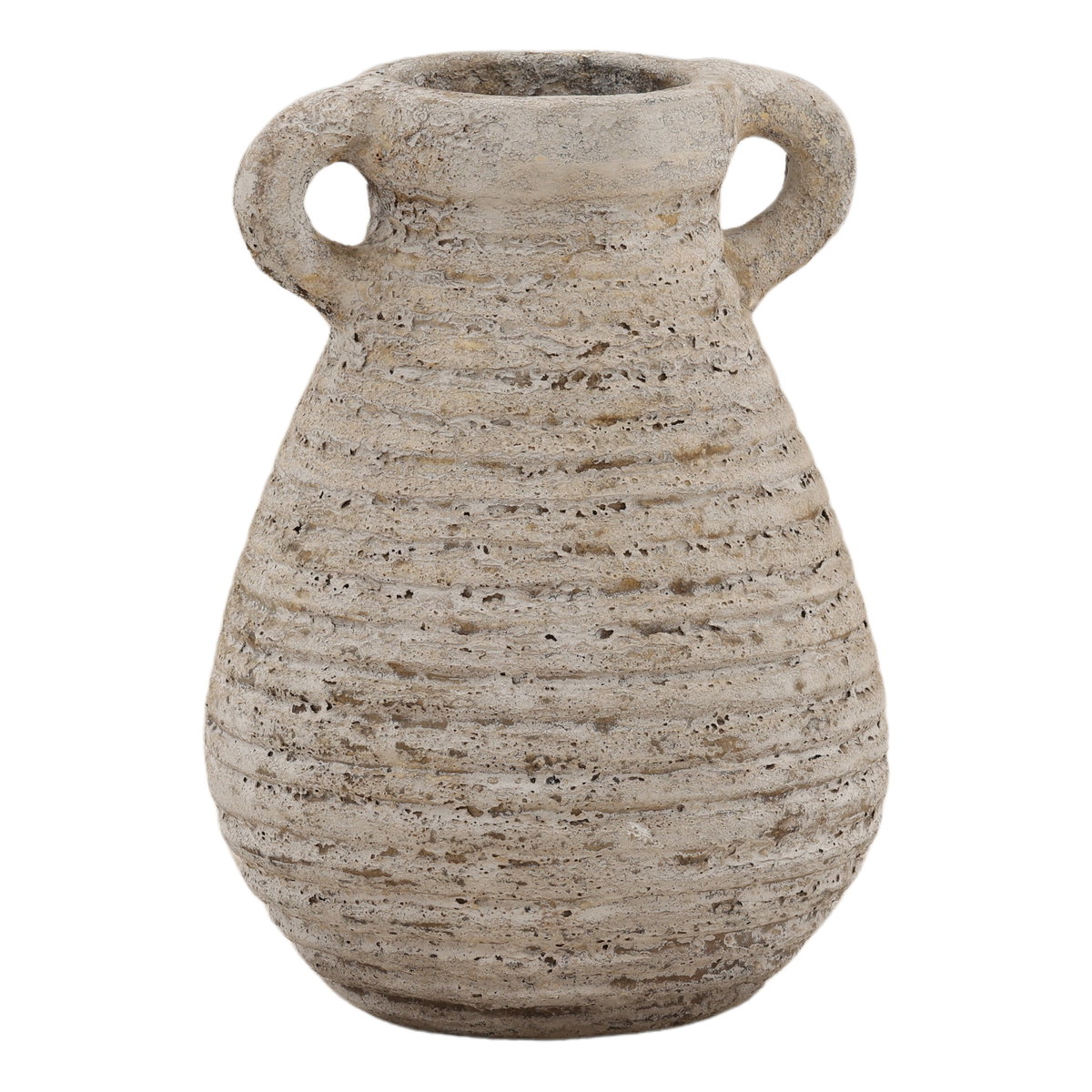Graeden Vase Antique White, Decor by Dovetail, 7.76" width x 10.24" height x 7" depth View 1
