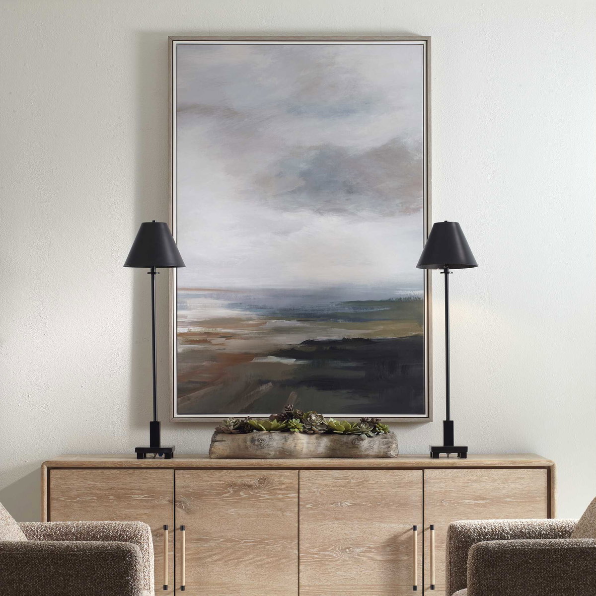 Lowlands Framed Landscape Print, Painting by Uttermost, 42.7" width x 62.7" height x 2" depth View 2