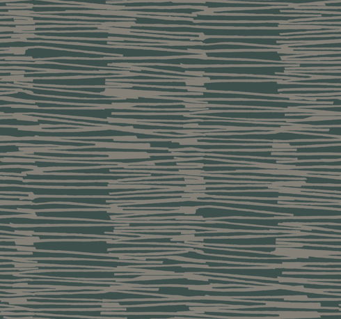 Water Reed Thatch Forest & Silver Wallpaper