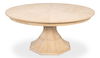 Giselle Jupe Table,Med,Bleached Oak, Dining Table by Sarreid, 55" length x 55" width x 30" height thumbnail 1