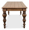 Oak Dining Table, by Sarreid, 3'1" length x 7' width x 2'7" height thumbnail 5