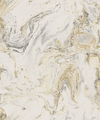 Oil & Marble Black & Gold Metallic Wallpaper thumbnail 0