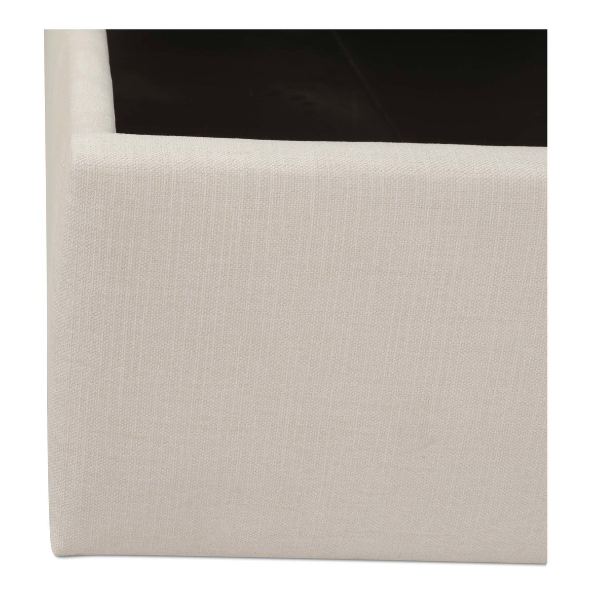 Sebastion King Storage Bed Cream, by Moe's Home, 6'8.31" width x 3'8.88" height x 7'1.43" depth View 5