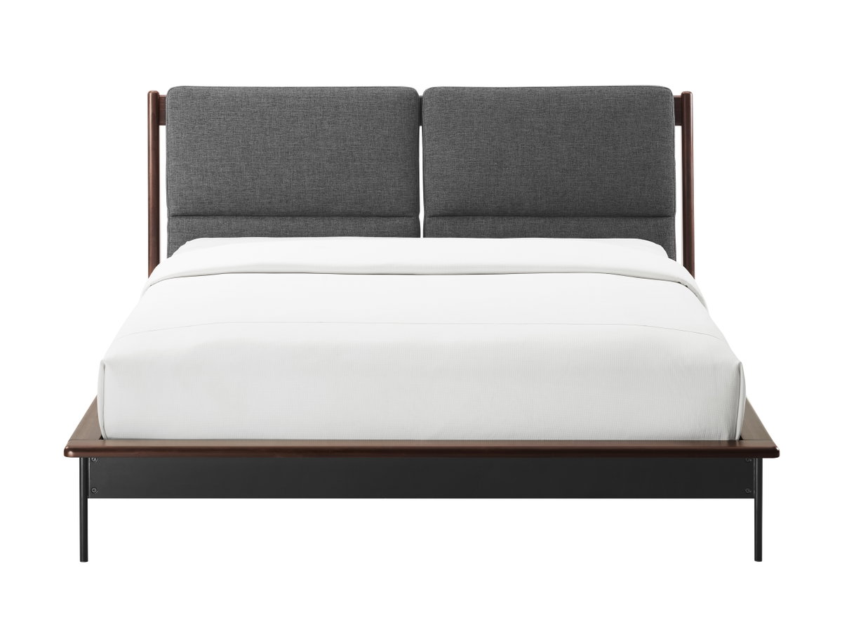 Park Avenue Queen Platform Bed with Fabric, Ruby, by Greenington, 92" length x 69.5" width x 36" height View 1