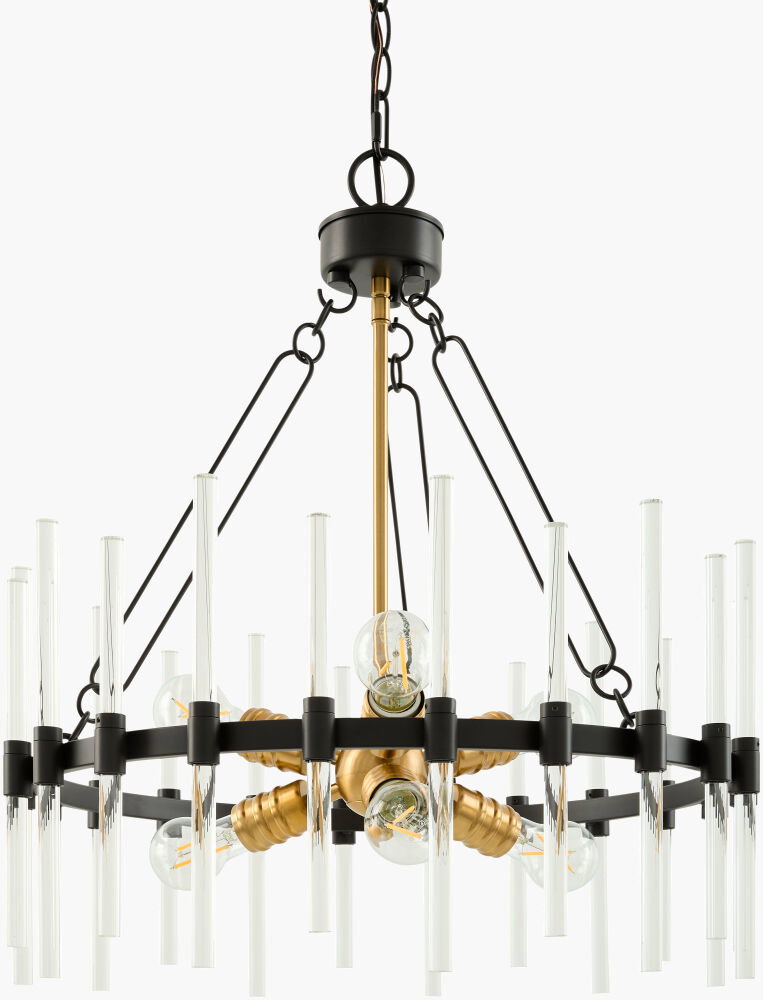 Solenne Chandelier, by Surya, 22" length x 22" width x 25" height