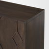Heera Dark Brown Diamond Motif with Shelf Accent Cabinet thumbnail 8