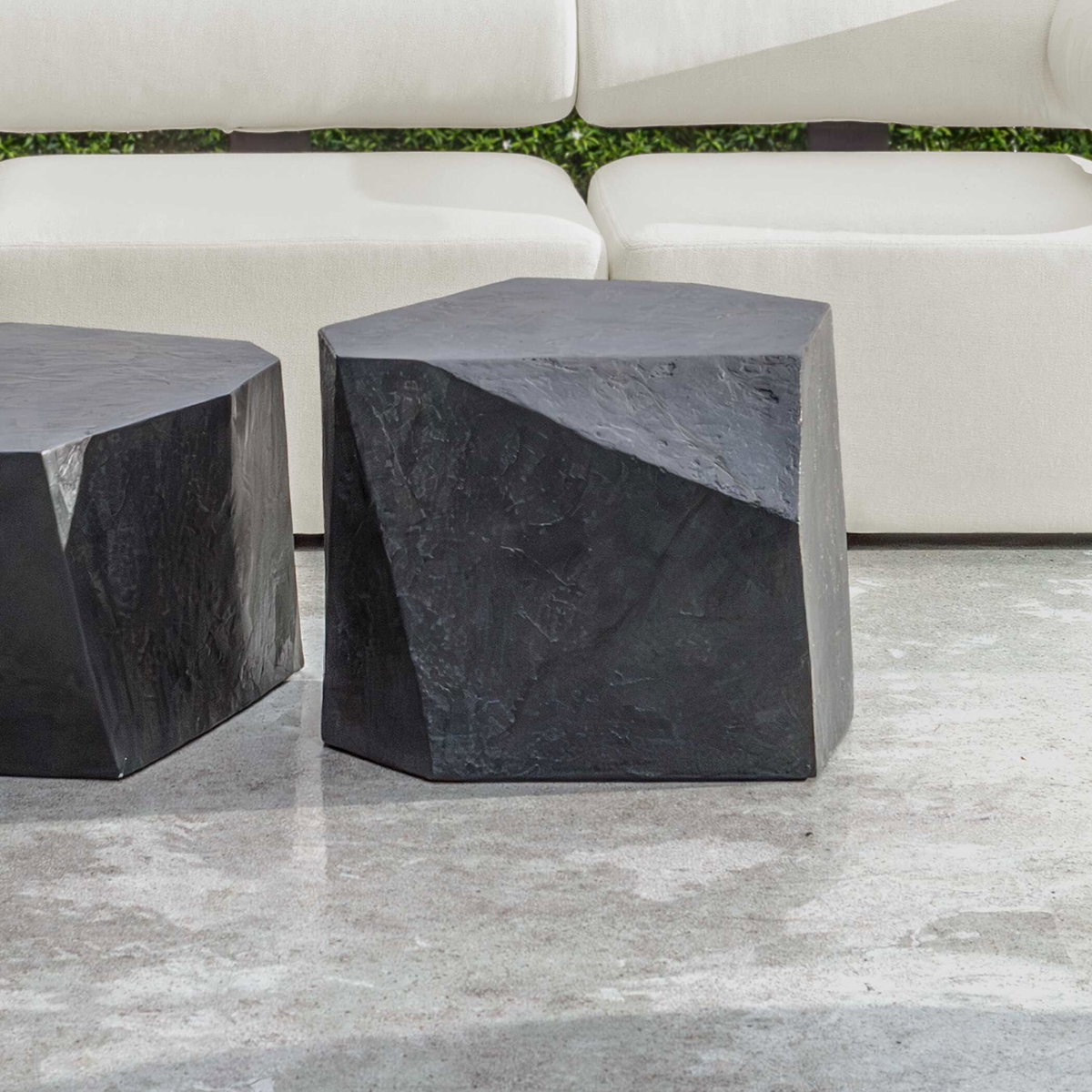 Parra Slate Outdoor Side Table, Outdoor Table by Uttermost, 2' width x 1'6" height x 2' depth View 7