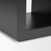 Vondra Matte Black Metal with Open Shelves Side table, Side & End Table by Mercana, 18" length x 18" width x 21.75" height thumbnail 10