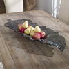 Smoked Leaf Glass Tray, Decorative by Uttermost, 43" width x 4.5" height x 16.5" depth thumbnail 2