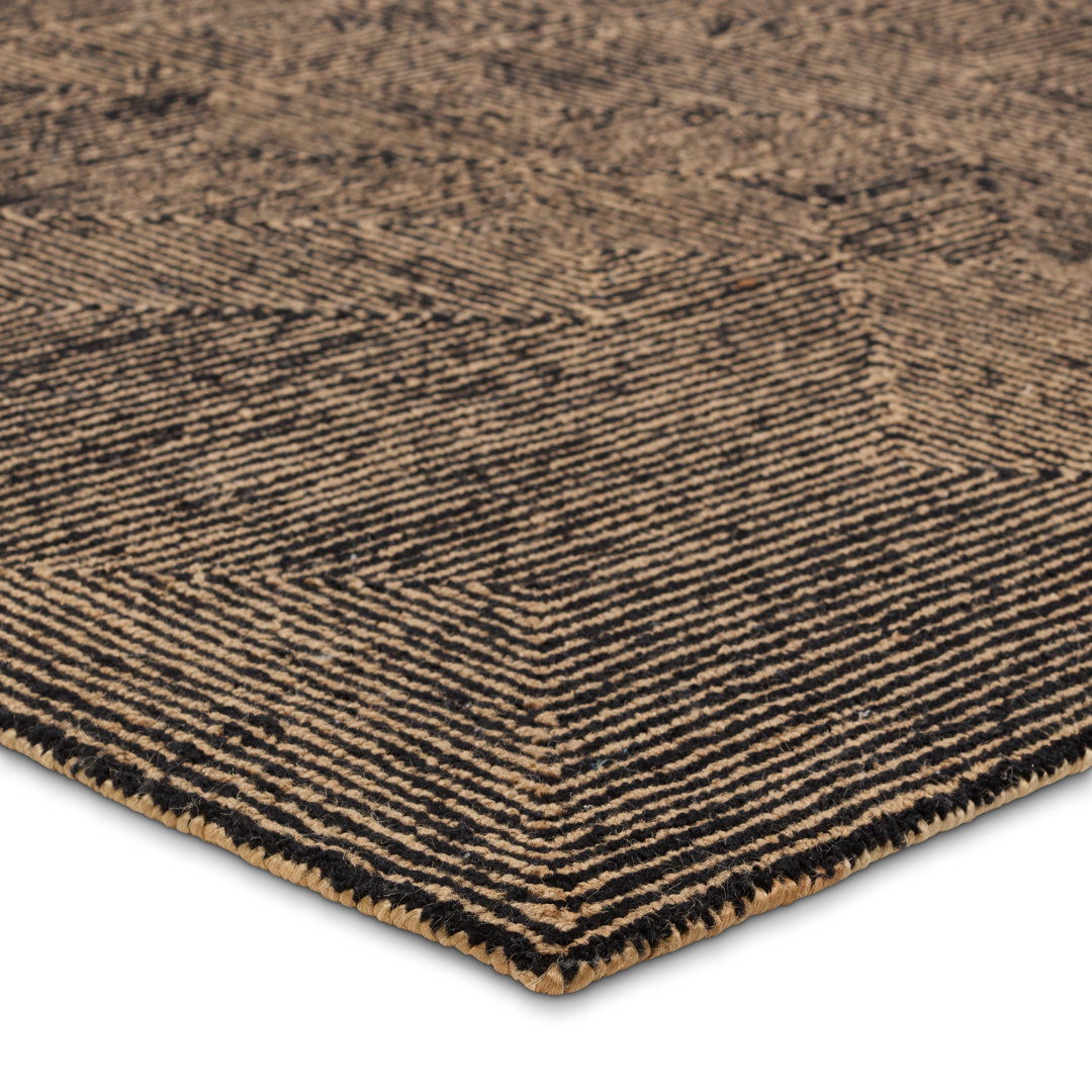 Quarion Handmade Geometric Tan/Black large image 