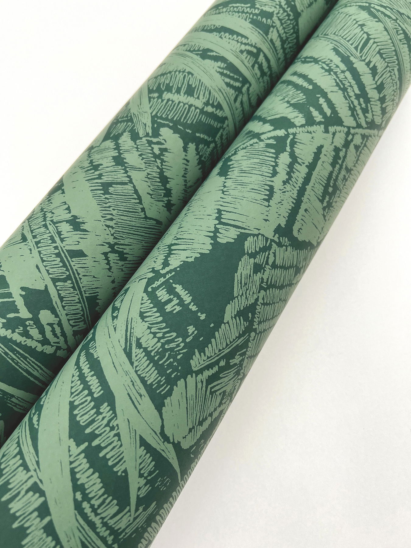Palm Cove Toile Emerald Forest Wallpaper large image 