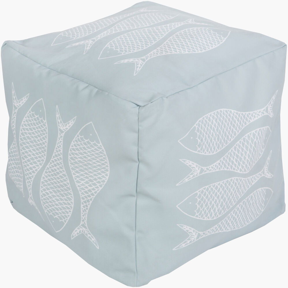 Rain Pouf, Ottoman by Surya, 18" width x 18" height