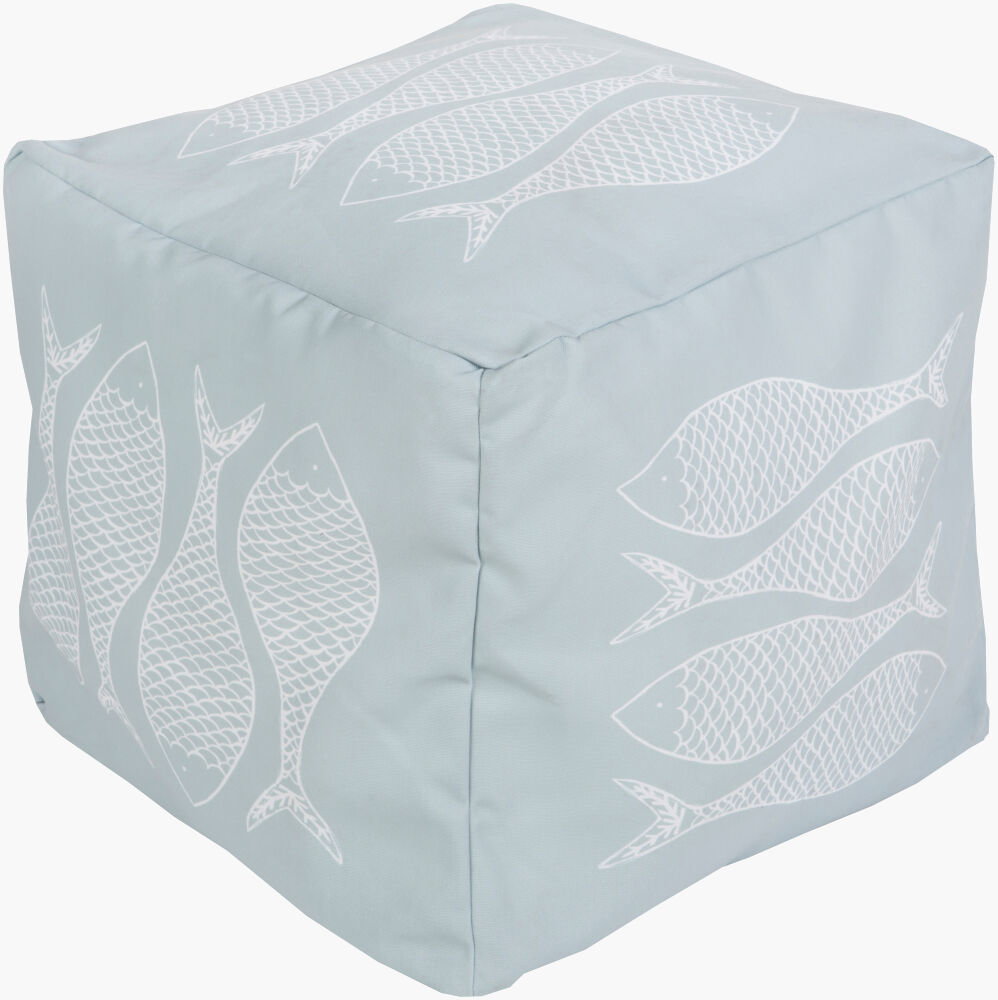 Rain Pouf, Ottoman by Surya, 18" width x 18" height