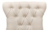 Sophie Side Chair, White Linen, Dining Chair by Sarreid, 20" length x 17" width x 38" height thumbnail 3