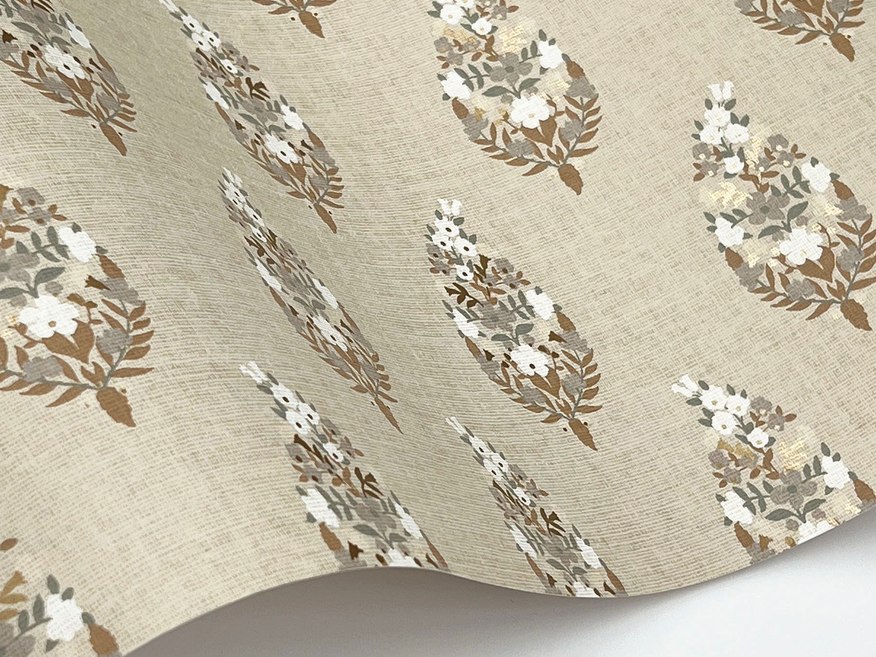 Paisley Linen Wallpaper large image 