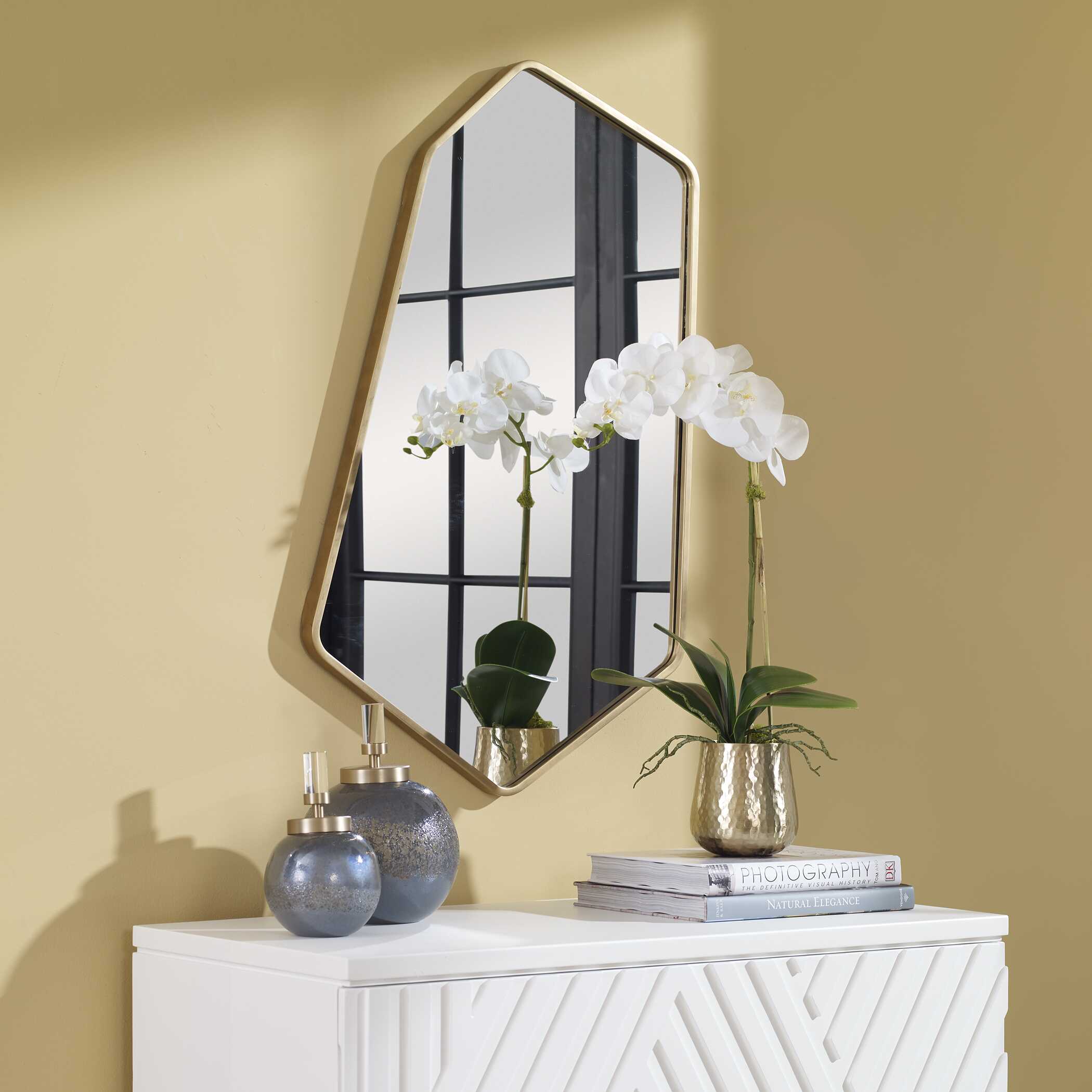 Linneah Large Gold Mirror Linneah Large Gold Mirror large image