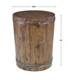 Ceylon Wine Barrel Side Table thumbnail 2