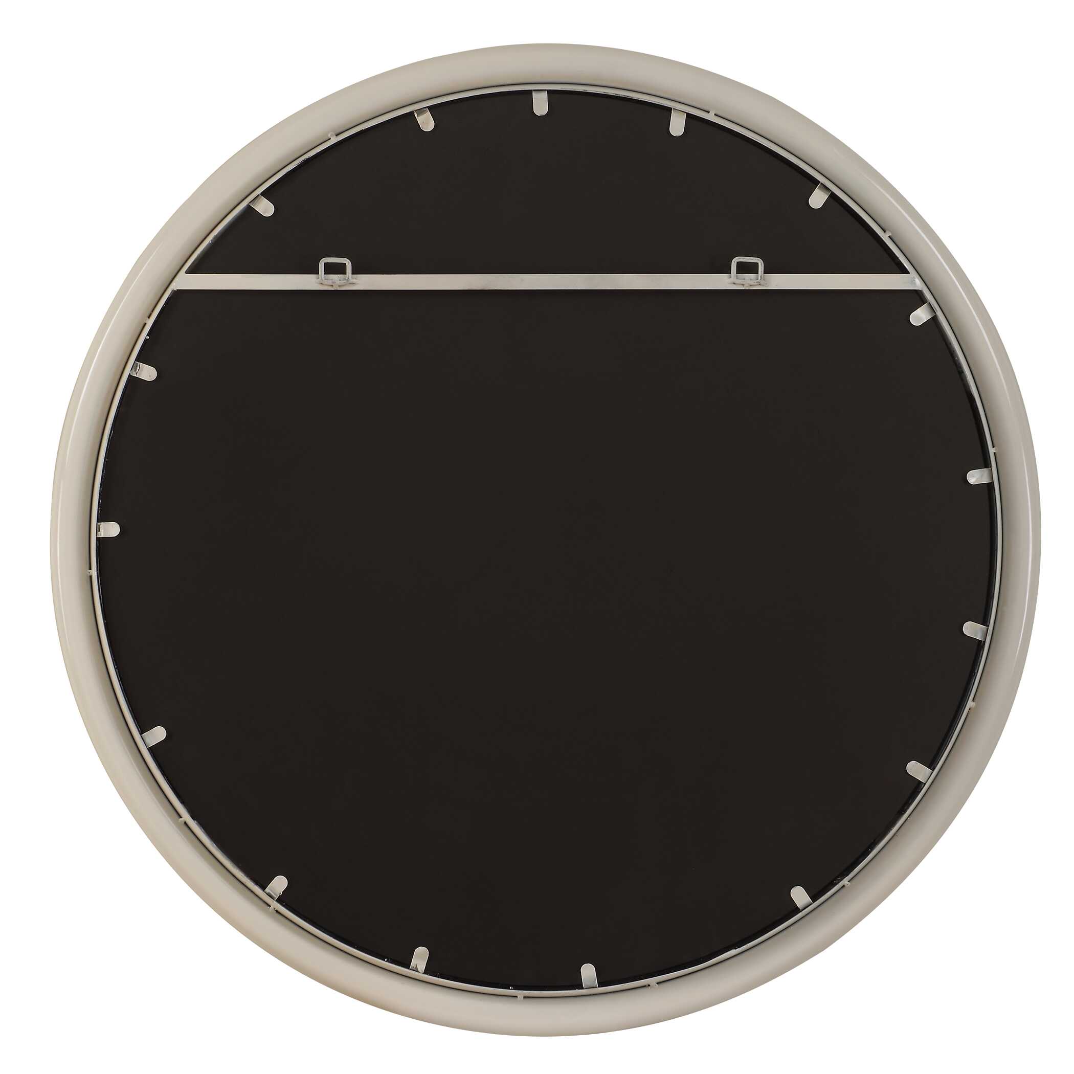 Florian Warm White Round Mirror, by Uttermost, 38.5" width x 38.5" height x 2" depth View 7