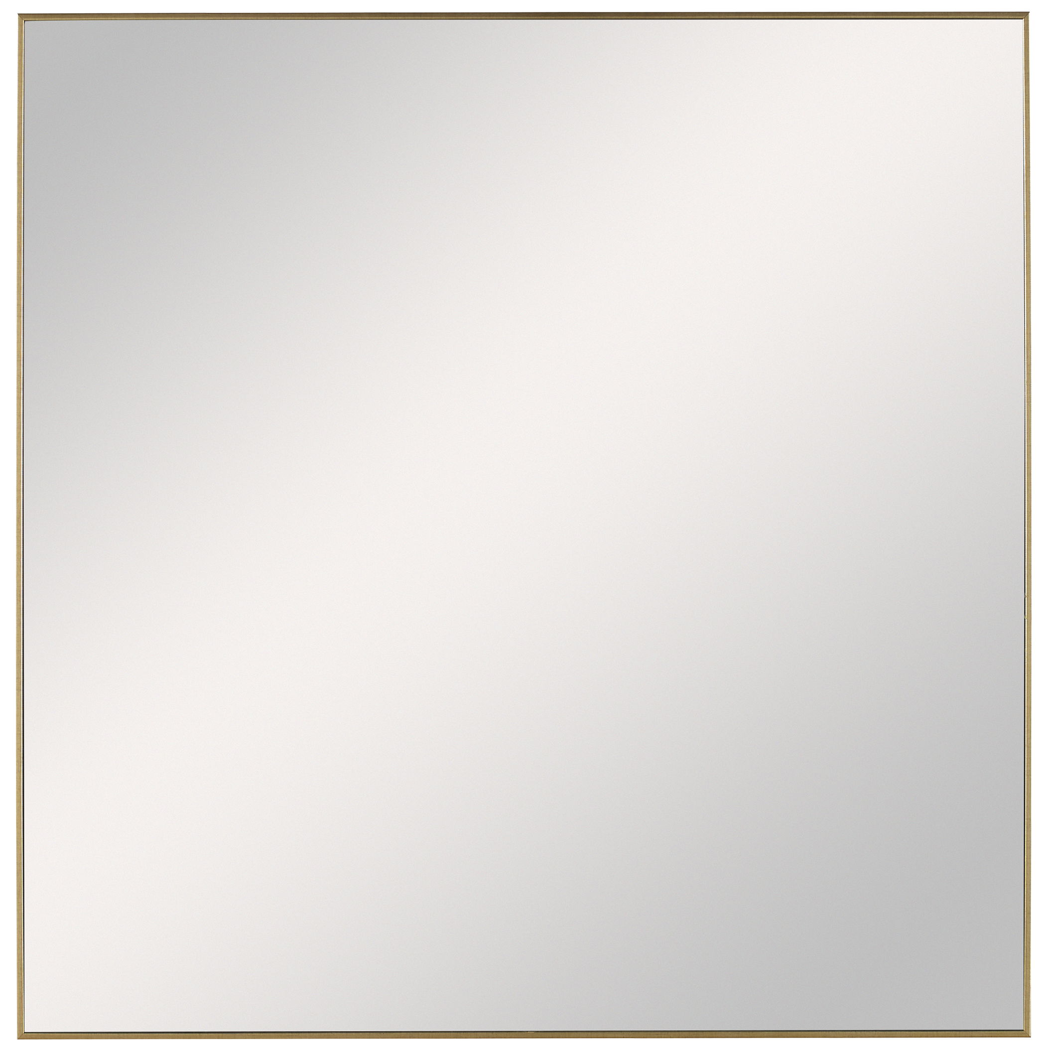 Alexo Gold Square Mirror, by Uttermost, 28.5" width x 28.5" height x 1.25" depth View 1