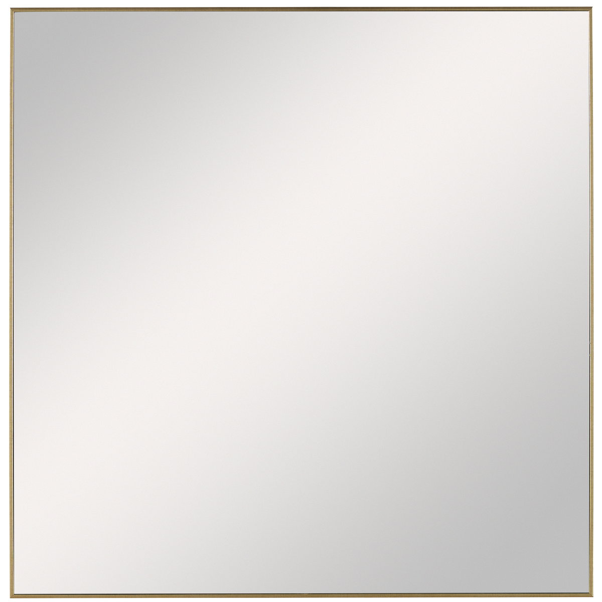Alexo Gold Square Mirror, by Uttermost, 28.5" width x 28.5" height x 1.25" depth View 1