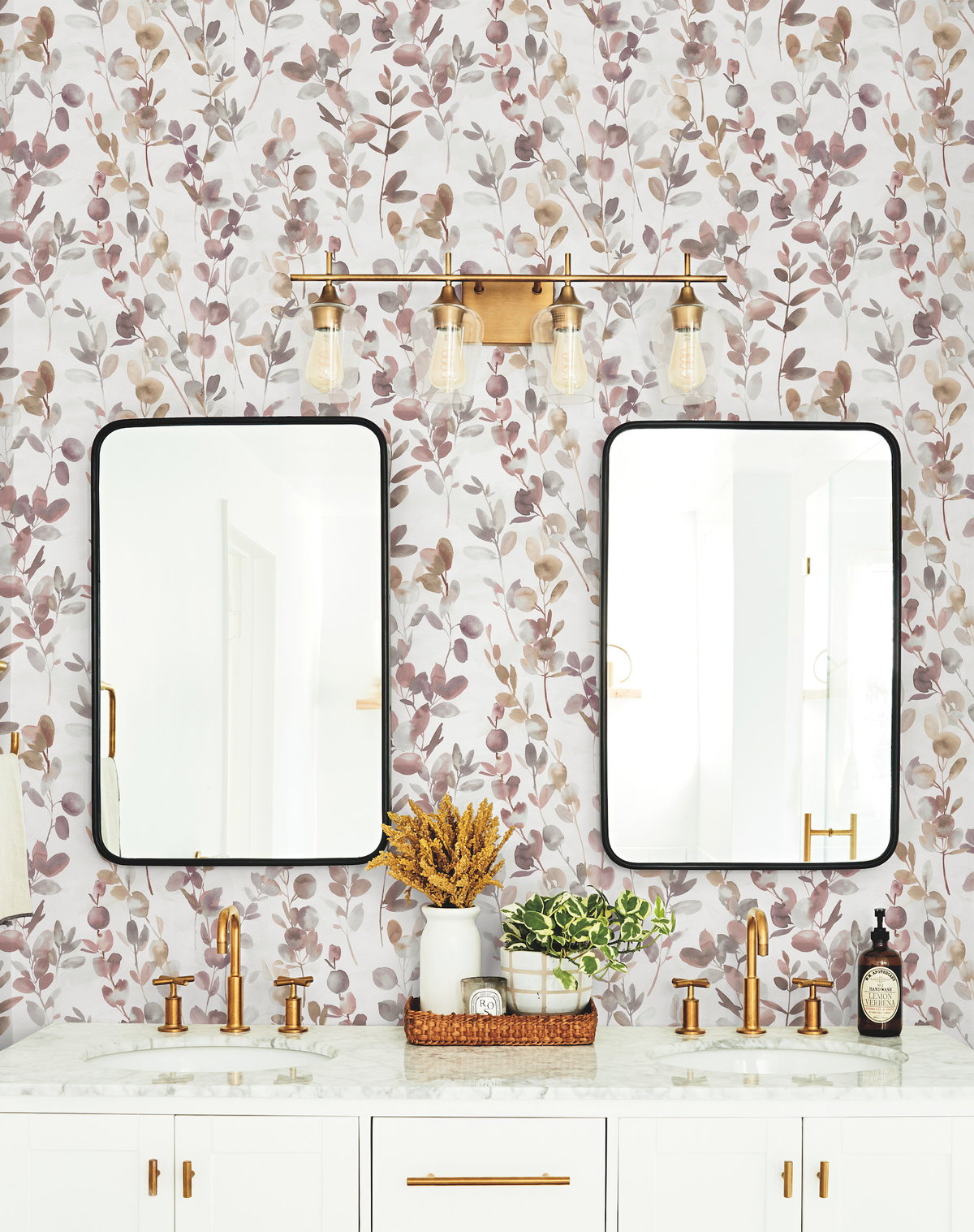 Joyful Eucalpytus Purple Wallpaper, by York Wall, 27' length x 2'3" width x 0.02" depth View 3