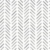 Painted Herringbone Black Peel & Stick Wallpaper thumbnail 0