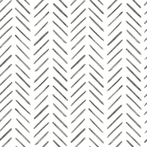 Painted Herringbone Black Peel & Stick Wallpaper