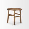 Rosie Large Brown Wood End Table, Side & End Table by Mercana, 26" length x 26" width x 26" height thumbnail 3