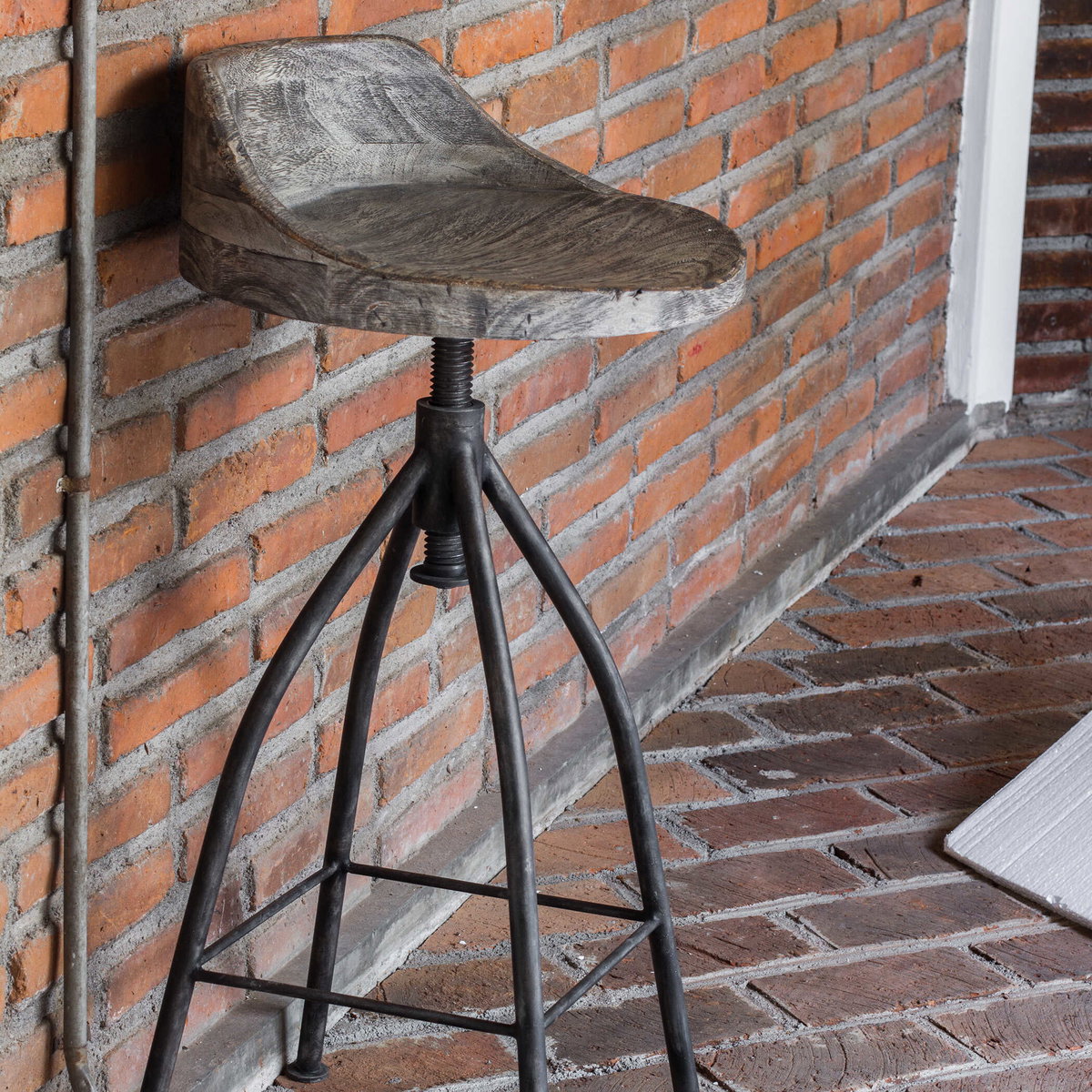 Kairu Wooden Bar Stool, Counter & Bar Stool by Uttermost, 16" width x 34.5" height x 16" depth View 4