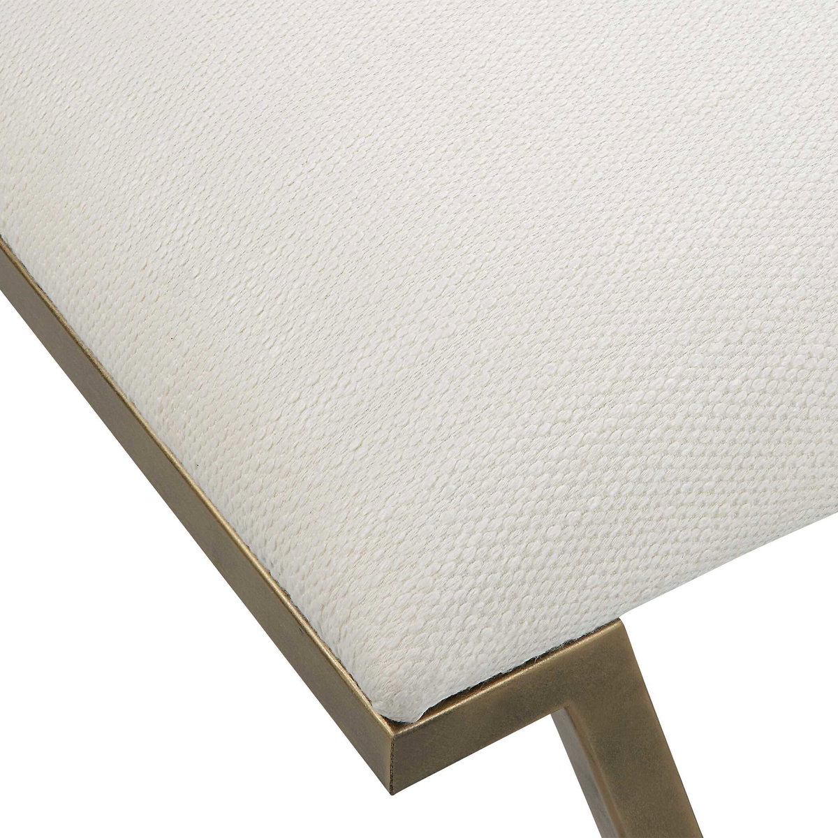 Farrah Geometric Bench, Benche by Uttermost, 53.75" width x 20.67" height x 15.75" depth View 7