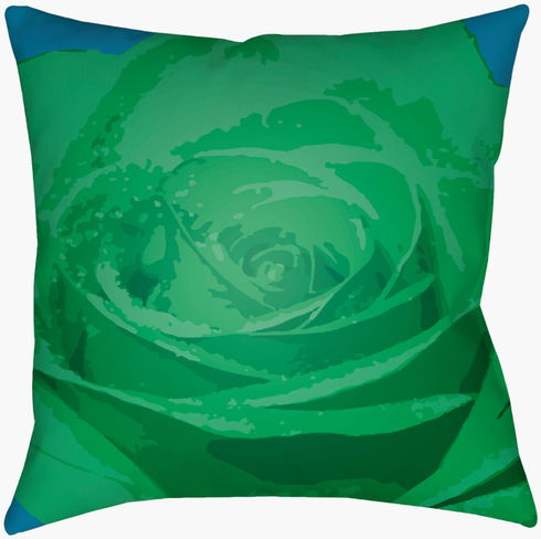 Abstract Floral Accent Pillow