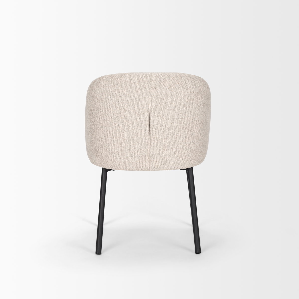 Shannon Contoured Back Dining Side Chair | Oatmeal Fabric with Metal, Dining Chair by Mercana, 22.5" length x 22.75" width x 31.5" height View 9