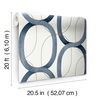 Interlock Navy Peel & Stick Wallpaper thumbnail 3