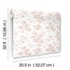 Anemone Toile Blush Wallpaper, by York Wall, 33' length x 1'8.5" width x 0.02" depth thumbnail 8