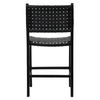 Dale Counter Stool Black Leather Black Frame, Counter & Bar Stool by Dovetail, 20" width x 41" height x 22.5" depth thumbnail 4
