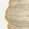Halycon  Gold Mesh and Iron Pendant Light, by Mercana, 16" length x 16" width x 20" height thumbnail 7
