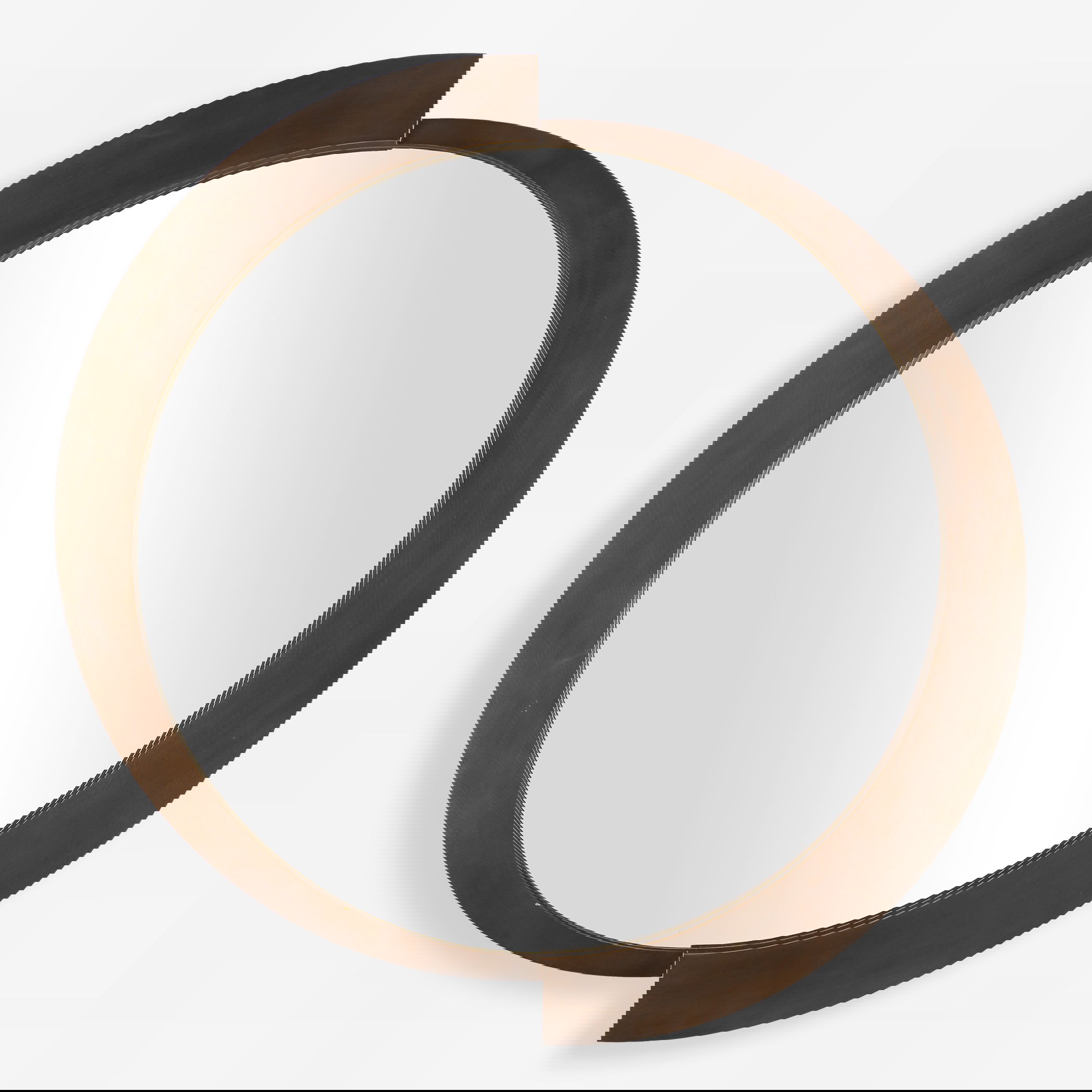 Reverse Round Mirror, by Uttermost, 43.75" width x 44.5" height x 2.12" depth View 1