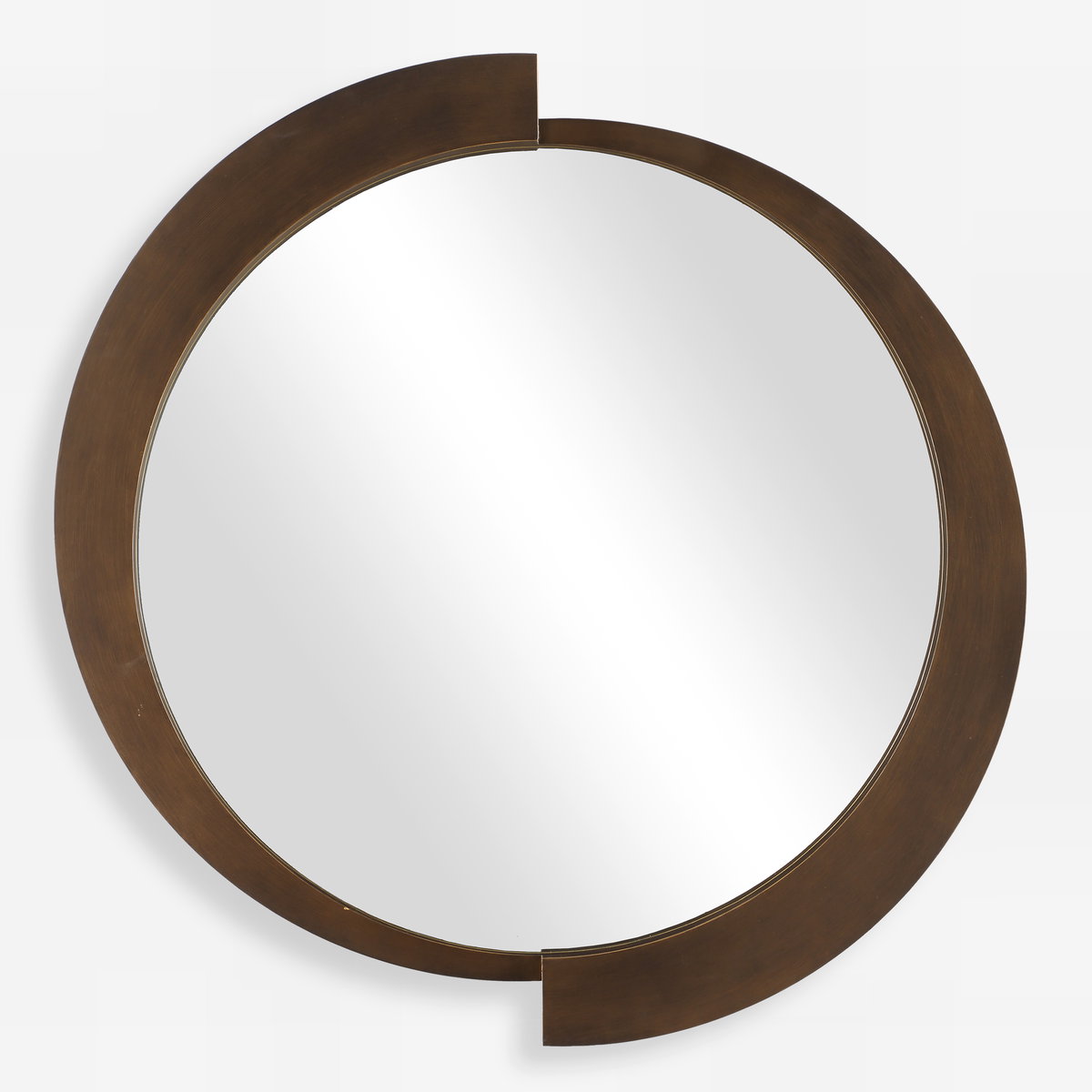 Reverse Round Mirror, by Uttermost, 43.75" width x 44.5" height x 2.12" depth View 1