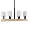 Faiyam 8 Light Rattan Chandelier, by Uttermost, 36.5" width x 18.25" height x 36.5" depth thumbnail 4